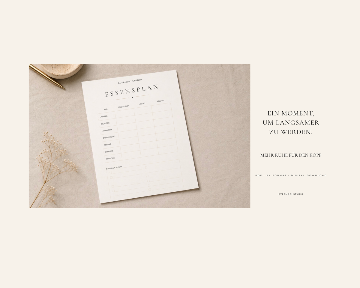 Sunday Reset Starter — DE+EN