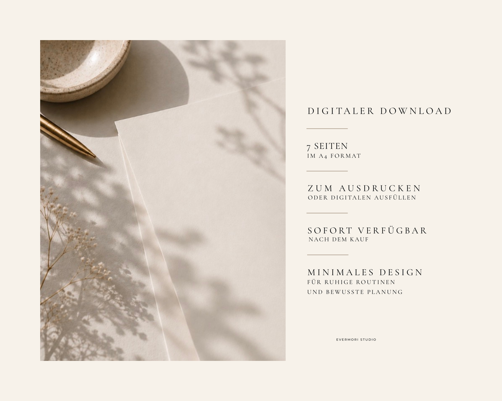 Sunday Reset Starter — DE+EN