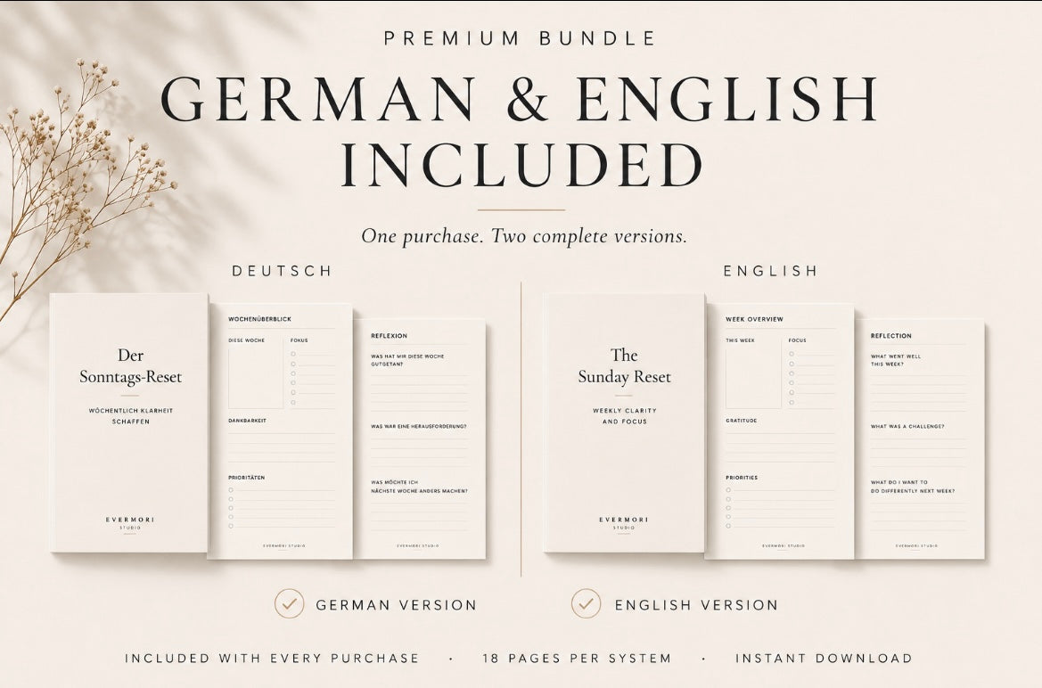 Sunday Reset - Premium Bundle — DE+EN